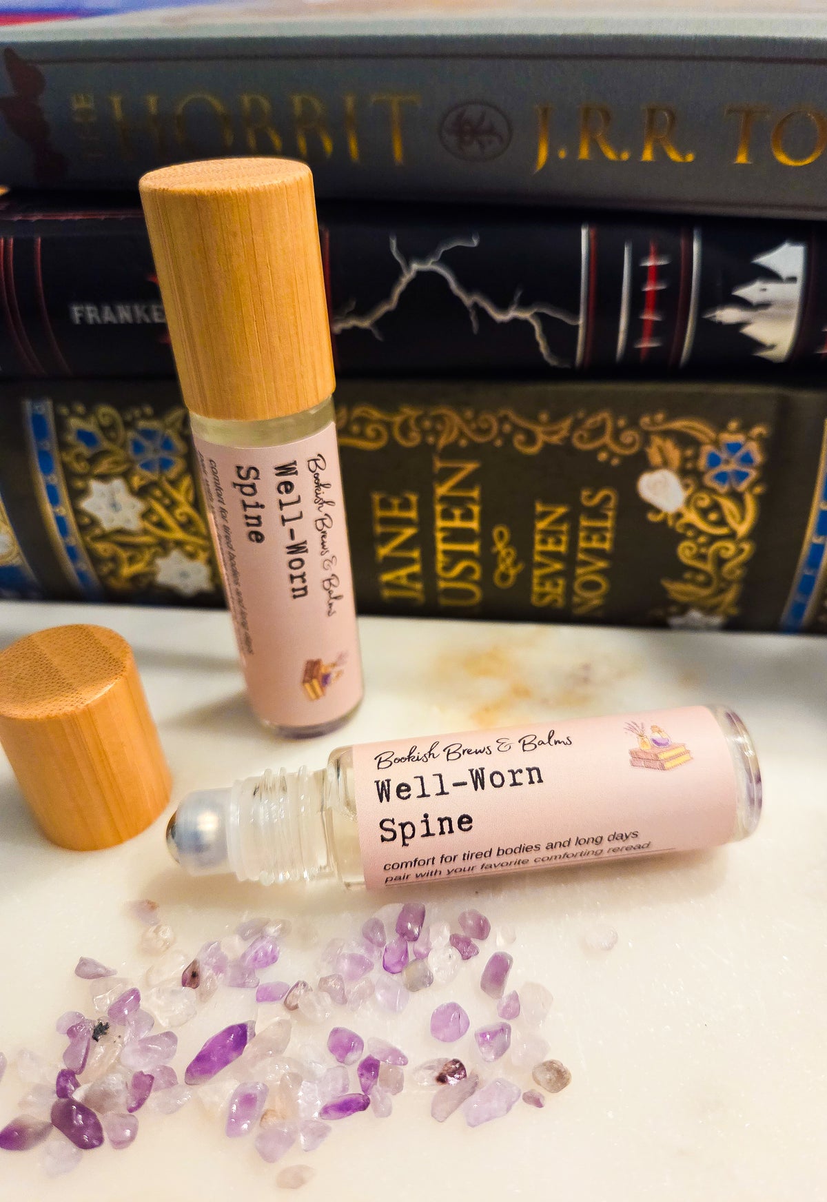 Well-Worn Spine Essential Oil Roller